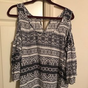 Cold shoulder blouse